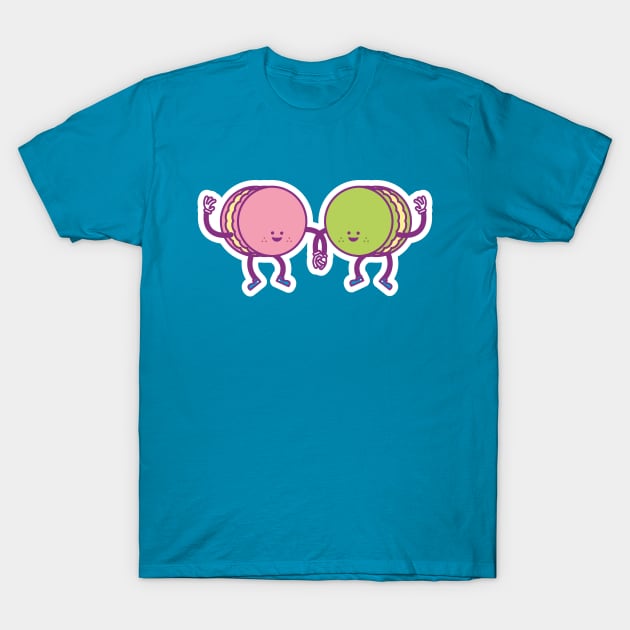 Macarons Holding Hands T-Shirt by Mended Arrow